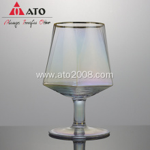 ATO Hand-Made Plating Rainbow Color Goblet Wine Glasses